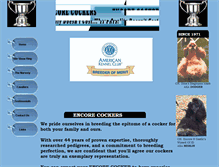 Tablet Screenshot of encorecocker.com